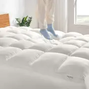 Extra Thick Pillowtop Mattress Pad Cooling Matress Topper Cover Deep Pocket New