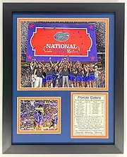 Florida Gators | 2024-2025 Men's College Basketball Champions | Collectible Basketball Memorabilia | Framed Picture and Photo Collage Gifts | (Podium, 12"x15", Framed)