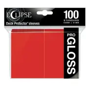 (100-Pack) Ultra Pro Eclipse PRO GLOSS APPLE RED Deck Protector Card Sleeves