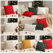 Xmas Tree Pattern Throw Pillowcase Christmas Cushion Covers for Party