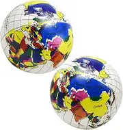 Veemoon 2pcs Globe Beach Ball Supplies Beach Balls Globe Shaped Inflatable Ball Swimming Beach Balls Inflatable Pool Ball Beach Pool Pool Balls for Swimming Pool