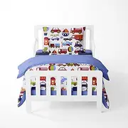 Transporation Multicolor 4 pc Todler Bedding Set