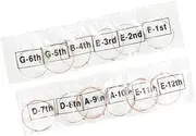 TOGEVAL 12Pcs Acoustic Guitar String Replacement Phosphor Copper Strings for Folk Guitars Durable Sound Compatibility for Musicians