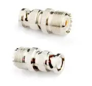 Pro Trucker BNC MALE to UHF PL-259 FEMALE Adapter 2PC Coax Cable Connector SO239