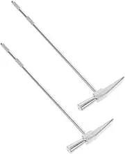 EXQUIMEUBLE Stainless Steel Tuning Hammer 2pcs Set for 15/17 Key Thumb Pianos Maintenance