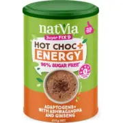 Natvia Sugar Free Energy Hot Chocolate with Ashwagandha and Ginseng 200g