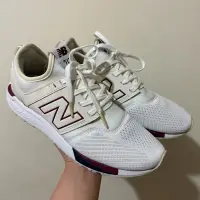 在飛比找蝦皮購物優惠-♻️（二手）New balance 247 運動白色襪套休閒