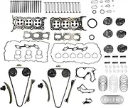 G6DH 3.3L Engine Rebuild Overhaul Kit w/Timing Chain Kit,Head Gasket Set Fit for Kia Sorento Sedona Cadenza Hyundai Santa Fe Azera 2011-2019 HSS4761A ES72366 222113C810 23122-3C400