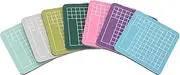 Baxnore 7PCS Flexible Non Slip Craft Cutting Mat, Thickened Self Healing Cutting Mat, Colorful Self Healing Mini Mat, Craft Mat for Fabric Leather Modeling Hobby