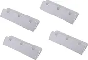 Prettyia 4Pcs Gray PVC Boat Seat Hook, Clip Brackets for Inflatable Boat, Rib, Dinghy, Kayak, Canoe Boat