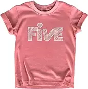 [Unordinary Toddler] 5th Birthday Shirt Girls 5 Year Old Outfit Girl Five Years Happy Bday Gift Fifth Tshirt