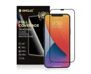 Kinglas Full Screen Black Edge Tempered Glass Screen Protector for iPhone 13 / 13 Pro / 14