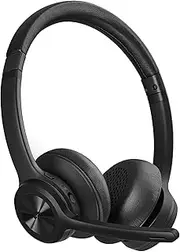 Bluetooth Headset V5.2, Wireless Headphones with Noise Cancelling Microphone, On Ear Wireless Headset for Cell Phones Laptop Computer