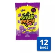 SOUR PATCH KIDS Grape Soft and Chewy Candy, 3.58 Ounce (Pack of 12)