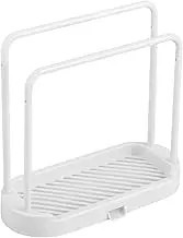 Kitchen Sink Towel Holder,Dishcloth Holder Dish Holder Space-Saving Holder with Drainage Tray Sponge Brush Soap Dish Dishcloth Rack for Kitchen Sink,Dish Cloth, Sponge