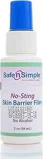 Safe n' Simple Skin Barrier Spray, No-Sting Barrier Spray, 2 Ounce Spray Bottle