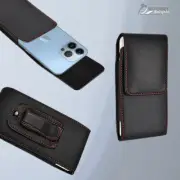Vertic Flip Holster Pouch Belt Loop Clip Case Cover For iPhone 14 13 Pro Max Plu