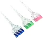 Healeved 1set Hair Coloring Brush Creative Tinting Tools for Hairdressing Soft Bristles for Easy Application for Professional Home Use Highlighting Hair Treatment 3pcs