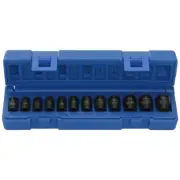 Grey Pneumatic 12-Pc 1/4" Dr. Metric Magnetic Impact Socket Set 9712MG New