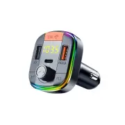 Ambience Light Bluetooth FM Transmitter Car Kit MP3 Player Dual USB Port Charger