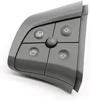 LUMIXE Car Cruise Control Button, for ML GL B R Class W164 W245 W251 Car Steering Wheel Switch Control Buttons 1648200010 Multi-Function Switch Car Steering Wheel Switch Button(Black color1)