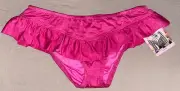 NWT Betsey Johnson Ruffled Mini Skirted Swimsuit Bikini Bottom XS Berry (B5)