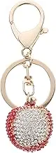 Rhinestone Litchi Keychain Pendant for Women Bag Charm Key Holder Unique Litchi Design Backpack Decor