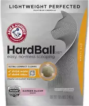 Hardball Lightweight Multi-Cat Clumping Cat Litter, 16.5LB Bag, Garden Bloom