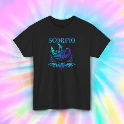Scorpio Zodiac Sign Tribal Horoscope Astrology Graphic T-Shirt Gift S-5XL