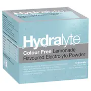 Hydralyte Electrolyte Powder Colourfree Lemonade Flavoured 10 Pack