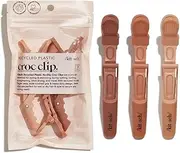 Kitsch Alligator Clips for Hair, Alligator Hair Clips for Styling Sectioning, Roller Clips for Hair Rollers, Hair Tools, Volume Hair Clips for Makeup, Pink Hair Accessories for Women, 3pc Multi Color