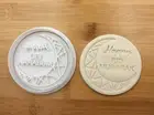 Eid Mubarak Cookie Stamp Ramadan Fondant Embosser 7cm White style4