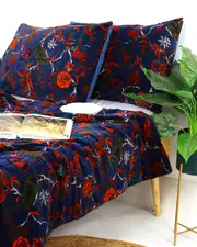 Velvet Frida Kantha Quilt Cotton Quilt Patchwork Quilt Handamade Red Velvet Quilt Floral Quilt Comforter Bedspread Blanket Bedcover Indian - 001