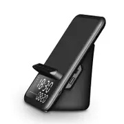 Wireless Charging Station with Bluetooth Speaker and Alarm Clock, 4 in 1 Wireless Charger Compatible with iPhone and Android Phones, Black