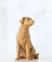 Willow Tree Figurine Love My Dog (Light) Always With Me Susan Lordi 27682