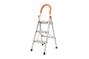 3 Step Ladder Folding Aluminium Portable Multi Purpose Household Tool Non Slip