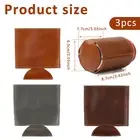 3 Pcs Can Cooler Sleeve 12oz Standard Can Covers PU Leather Beer Can NuiIl