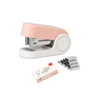 Catzon Mini Stapler with 830 Staples 2-12 Sheets Capacity for School Office-Pink