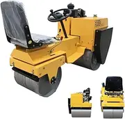 1 Ton Compact Mini Road Roller – Hydraulic Double-Drum Vibrating Roller for Asphalt & Pavement Compaction – Perfect for Small Construction Jobs