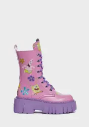 [Dolls Kill x SpongeBob] Bikini Bottom Besties Combat Boots