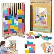 Wooden Stacking Puzzle Toy - Decorative Home Ornaments for Adults, Brain Teaser Game, Idea, Family Fun Activity, Eco-Friendly Wooden Mind Puzzle for Home Decor & Toys & Games (1 Pcs)