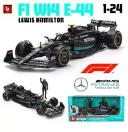 Bburago 1:24 Mercedes-AMG W14 - F1 Diecast Car Model + Hamilton Figure