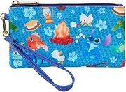 [Loungefly] Lilo and Stitch Nylon Camping Cuties All-Over-Print Wristlet
