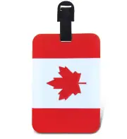 Puzzled Canadian Flag Luggage Tag - Canada Flag Novelty Travel Tags For Luggage