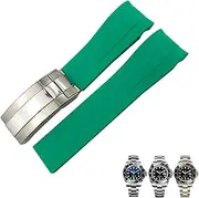 [GUMMMY] 21mm Silicone Rubber Watch Band Replacement for Role Rolex DEEPSEA Sea-Dweller 126660 Blue Black Diving Sport Strap Free Tools
