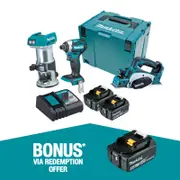 Makita Brushless 3 Piece Combo Kit DLX3098TJ