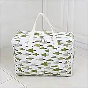 Breast Milk Storage Bag Portable Wardrobe Clothes Bag Breathable Storage Bag with Handle Anti-dust Pack Blanket Quilt Organizer Home Printed Organizer Storage Bag (Color : XXL 70x30x50cm, Size : Fug