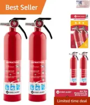 Heavy-Duty Fire Extinguisher: Durable Metal Construction - Multipurpose - 2pk