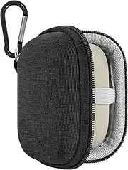 Geekria Shield Earbuds Case Compatible with Sony LinkBuds Open, LinkBuds Fit, WF-1000XM5 WF-1000XM4 True Wireless Earbud, Replacement Hard Shell Travel Carrying Bag with Carabiner Clip (Dark Gray)