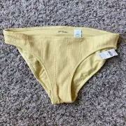 Aerie Womens Bikini Bottoms Yellow Small $26.95